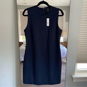 BR Navy Everywhere Ponte Sheath Dress